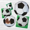 thumbnail image 3 of Soccer Birthday Party Paper Dessert Plates, 7in, 8ct, 3 of 3
