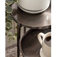 thumbnail image 4 of Kate and Laurel Aguilar Modern Round Plant Stand Set, Set of 2, Bronze, Transitional Two-Piece Accent Table Set for Use as Indoor or Outdoor Plant Risers, 4 of 10
