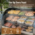 thumbnail image 4 of Z GRILLS BBQ Legend 1060 Sq.in Wood Pellet Grill & Smoker, 8-in-1 BBQ with PID Controller, Storage Cabinet, Side Shelf & Grill Cover, ZPG-1000D Bronze, 4 of 17