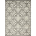 thumbnail image 3 of Nourison Jubilant Geometric Floral Ivory/Grey 4' x 6' Area Rug, (4' x 6'), 3 of 9