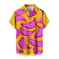 thumbnail image 6 of Ankishi Mens Hawaiian Shirt Fruit Lapel Button Down Short Sleeve Beach Shirts Summer Tops for Streetwear, 6 of 8