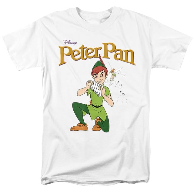 Peter Pan - Camiseta Flauta de Pan para Hombre (Blanco)