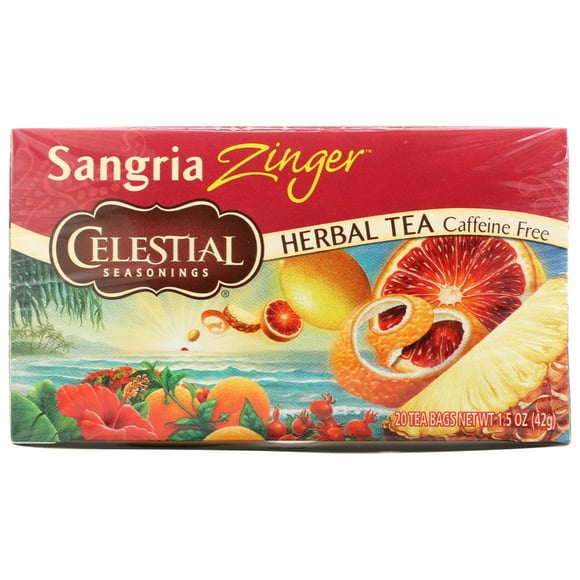 Celestial Seasonings Thé Sangria Zinger, Caisse de 6 X 20 Sachets