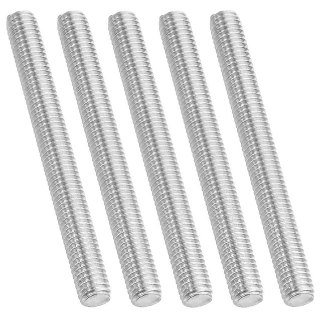 Uxcell 3/8"-16 Fully Threaded Rod, 5Pcs 4.3" Length 304 Stainless Steel Thread Screw