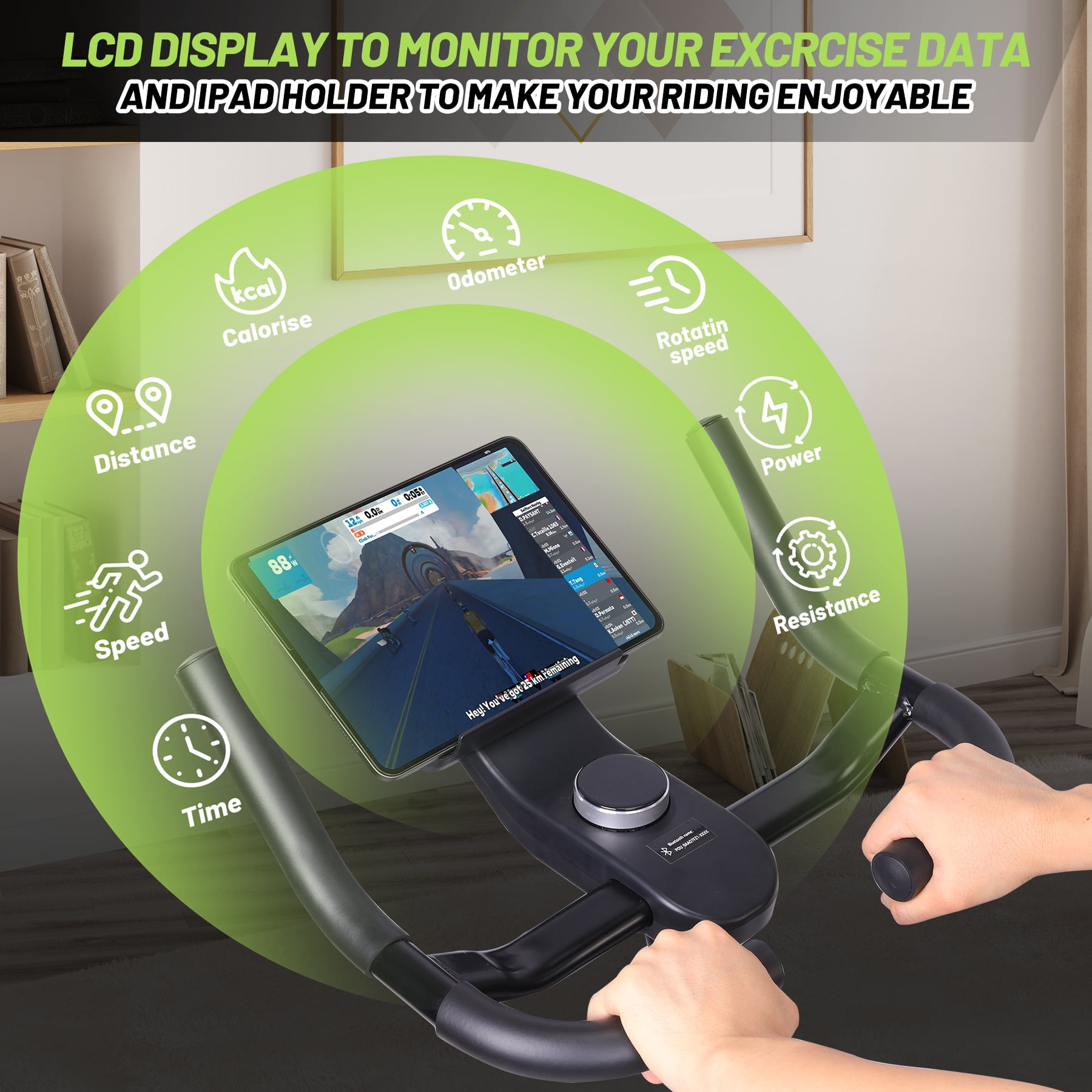 Indoor Cycling Bike,Brake Pad/Magnetic Stationary Bike,Low Noise Cycle Bike with App,Indoor Exercise Bike for Home Cardio