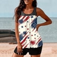 thumbnail image 4 of 4th Of July Two Piece Tankini Swimsuit for Women 2026 Tummy Control Full Coverage Bathing Suits, 4 of 7