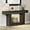 Black, variant on Rresyet 63" Console Table, 2-Tier Entryway Table with Sensor Lights, Coffee Table Behind The Sofa, with U-Shaped Base Suitable for Entryways, Living Rooms, Corridors, and Foyers(Black)