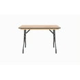 thumbnail image 2 of Mainstays 4' Wood Banquet Fixed Table Top Folding Legs Table, Natural, 2 of 9