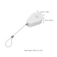 thumbnail image 2 of ETHZZLE 2-Pack White Retractable Security Reel with Steel Wire for Phone, Remote Control, and Small Devices, 2 of 8