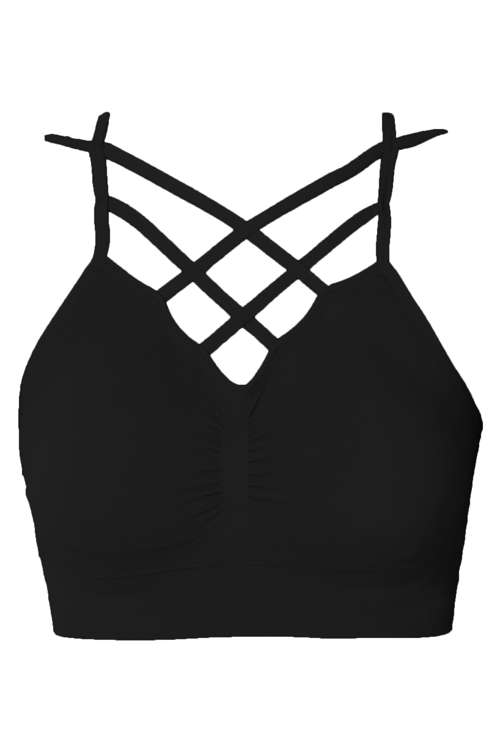 strappy padded bralette
