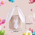 thumbnail image 3 of Easter Bunny Basket Bags Carrying Gift And Eggs Hunt Bag RabbitCanvas Toys Bucket Tote, 3 of 9