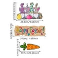 thumbnail image 3 of Decoraciones de Pascua, adornos de Pascua, regalos de Pascua, enanitos de Pascua, placa de madera de bienvenida para puerta, decoración del hogar, festival, fiesta, decoración de puerta, colgante de m, 3 of 6