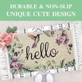 thumbnail image 4 of Spring Decor Door Mat - Green Daisy Flower Farmhouse Welcome Summer Mats Outdoor Colorful Flowers Doormat Non Slip Rubber Floral Decorative Front Door Mats Indoor Rug 17" x 30", 4 of 6