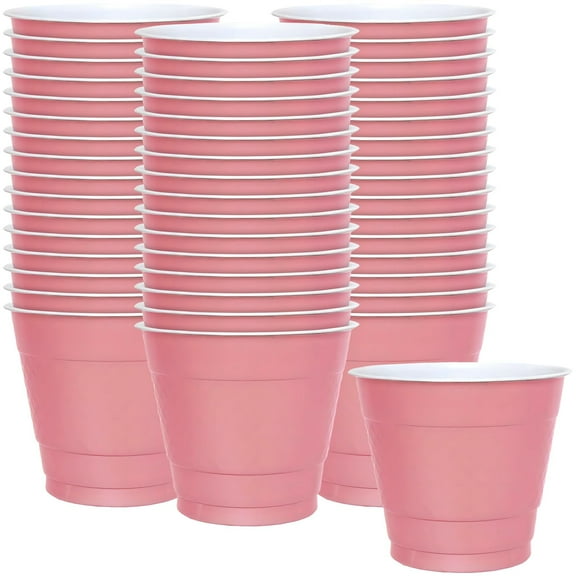 Hanna K. Signature Collection Cup-9oz Pink Pack of 50 Plastic Cup, 50 Count Pack of 1