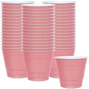 Hanna K. Signature Collection Cup-9oz Pink Pack of 50 Plastic Cup, 50 Count Pack of 1