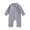Grey, variant on JFOPQVSM Newborn Baby Boy Girl Checkered Romper Long Sleeve Zipper Jumpsuit Cotton Blend,Footless,Newborn Infant Toddler Fall Winter Clothes