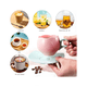 thumbnail image 4 of Juego Tazas Café Cerámica Diseño Tulipán Con Cuchara Posavaso Malubero Rosa, 4 of 5