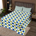 thumbnail image 2 of Erosebridal Buffalo Plaid Coverlet Set King,Geometric Grid Bedding Set,Checkered Decoration,Ultra Soft,3-Piece, 2 of 5