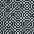 thumbnail image 3 of Semi-Sheer Embroidered Quatrefoil Curtain Panels, Navy Blue, 3 of 4