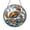 Acrylic 3.5 Inch, variant on Tropical Blue Damselfish Suncatcher Round Window Panel Ornament Glass