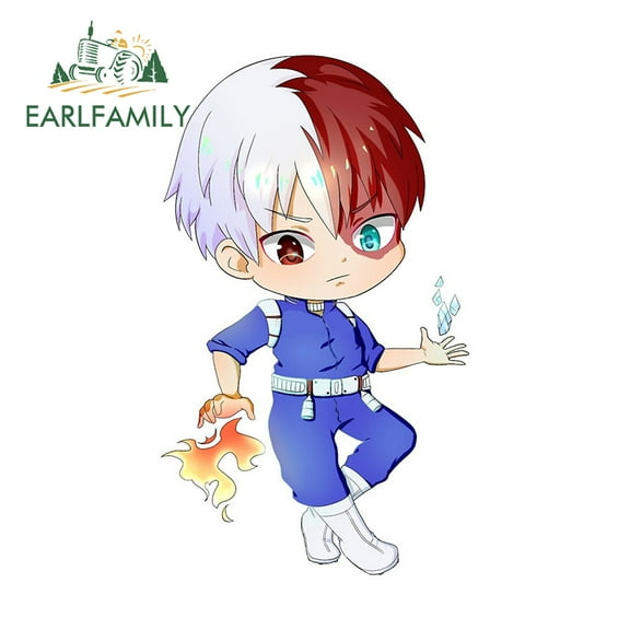 EARLFAMILY 5.1 Inch for Car Stickers Vinyl Anime Car Wrap Decal Waterproof Sunscreen Motorcycle  Sticker