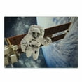 thumbnail image 1 of Outer Space Cutting Board, International Station Global Communication Orbiting over the Earth Rocket Photo, Decorative Tempered Glass Cutting and Serving Board, Small Size, Multicolor, by Ambesonne, 1 of 1