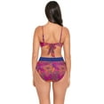 thumbnail image 3 of Women's Skinny Dippers 6540344 Tangerang Trixie Twist Bralette Swim Top (Sunset L), 3 of 6