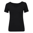 thumbnail image 5 of Crewneck Short Sleeve T shirts for Women Summer Basic, 5 of 5