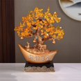thumbnail image 3 of Árbol de citrino con base alta for decoraciones que atraen riqueza, fortuna y suerte., 3 of 3