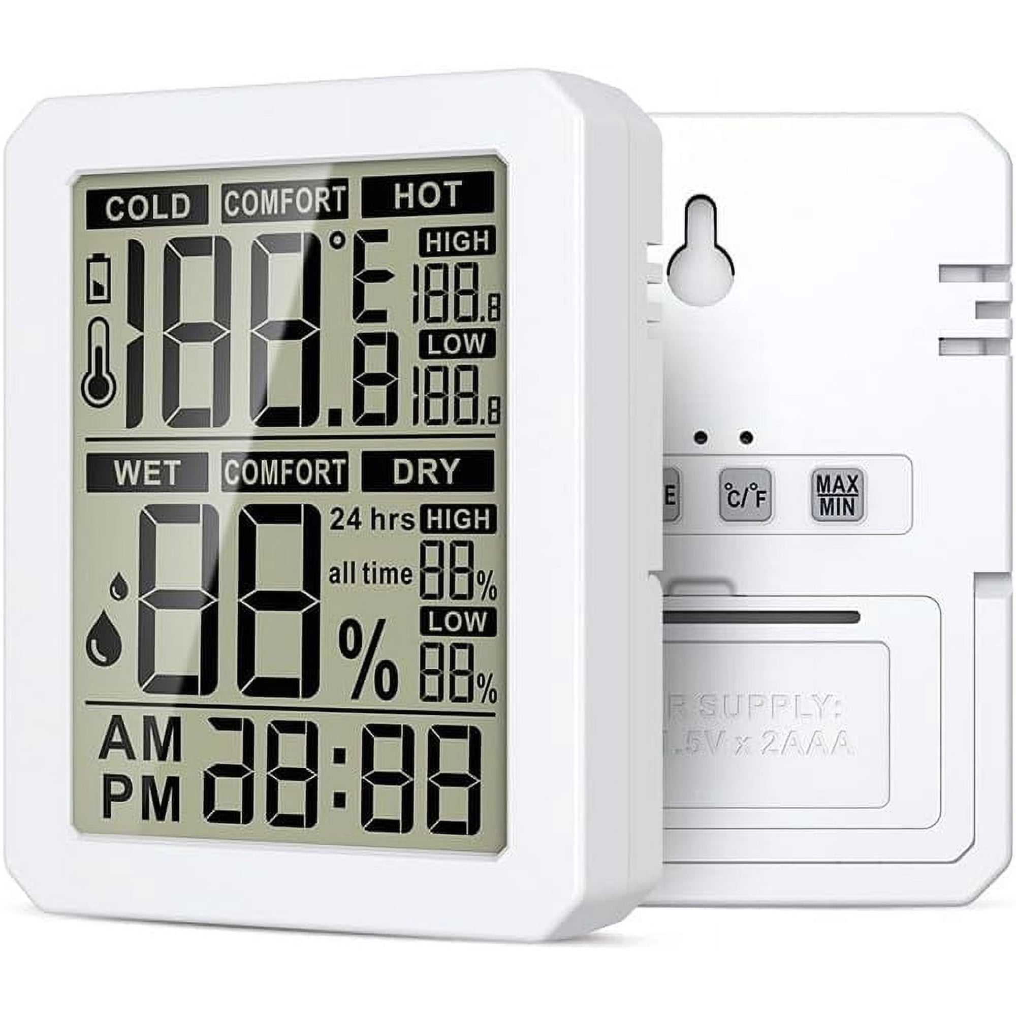 HT682 LCD Temperature Humidity Meter Smart Indoor Temperature Humidity Reminder.