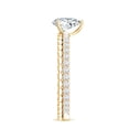 thumbnail image 3 of Rosec Jewels Pear Lab Grown Diamond Designer Teardrop Engagement Ring, 0.6 Ct, EF-VS Grade, 18K Yellow Gold, US 9.50, 3 of 8