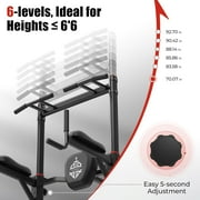 Sportsroyals Power Tower Pull Up Bar Station, 450LBS Stable Pull Up Dip Station for Home Gym | FED Fitness