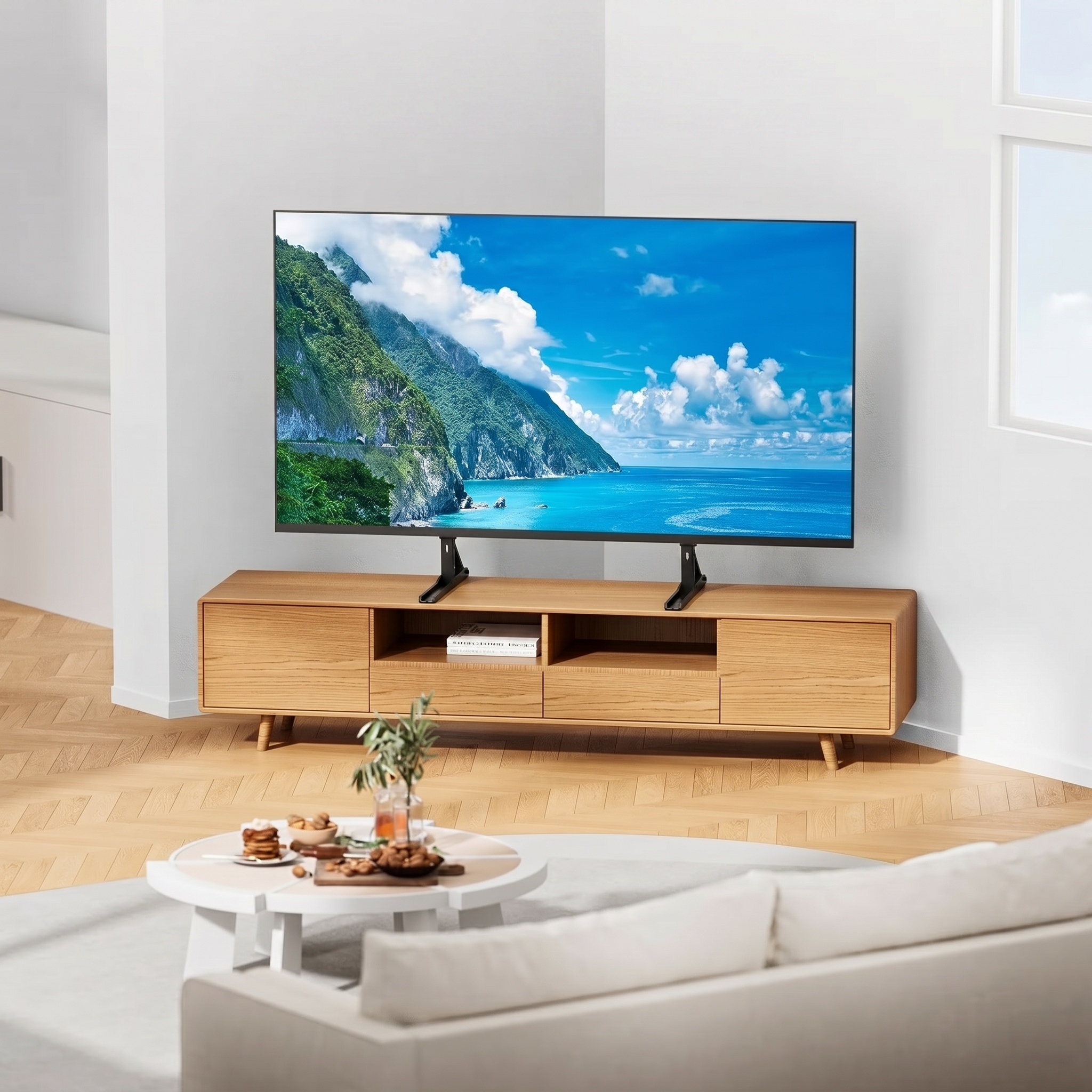 MountFTV Universal Tabletop TV Stand for 20-75 Inch TVs photo 7