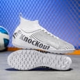thumbnail image 3 of Botas de fútbol profesionales para hombres, zapatos de entrenamiento antideslizantes, ultraligeros, cómodos, para adolescentes y adultos, 3 of 5