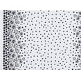 thumbnail image 2 of Zelouf Double Border Dots & Butterfly W/trans On Bridal  , Sewing, DIY, Crafts Fabric by the Yard, White/black, 3 Yard, 2 of 2