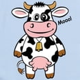 thumbnail image 2 of CafePress - Mooo Cow Infant Bodysuit - Baby Light Bodysuit, Size Newborn - 24 Months, 2 of 4