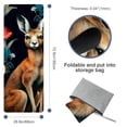 thumbnail image 4 of Kangaroo Gym Towel with Storage Bag, 72.8"x26.8", Suitable for Yoga, Pilates, Fitness, etc. - Hot Yoga Towel, Yoga Blanket Included, 4 of 6