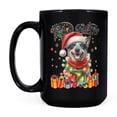 thumbnail image 2 of Merry Christmas Santa Australian Cattle Dog Scarf Twinkling Lights Xmas Holiday Mug Heeler Lover Gifts Coffee Tea Cup - 00022, 2 of 4