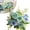 Blue, variant on Peonies Artificial Flowers, Artificial Peonies, Peonies Flowers Fake Peonies Faux Peony Flowers Real Touch for Arrangements Dining Table Centerpieces for Kitchen Bridal Wedding Party, Champagne