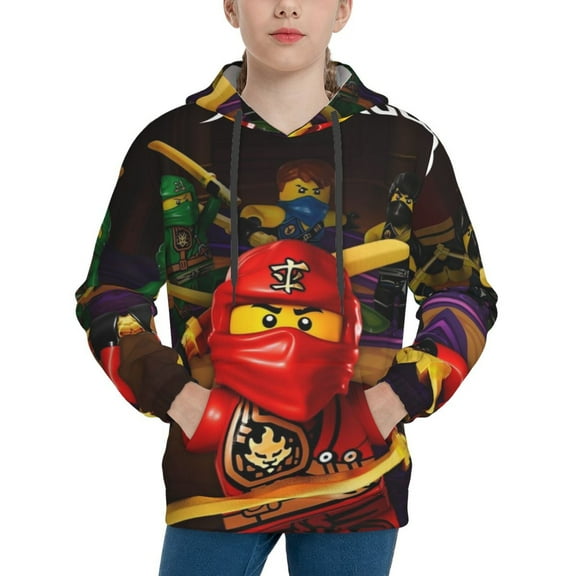 Kids NinJago Pullover Hoodies Unisex 3D Printed Hoodie Sweatshirt for Boys Girls