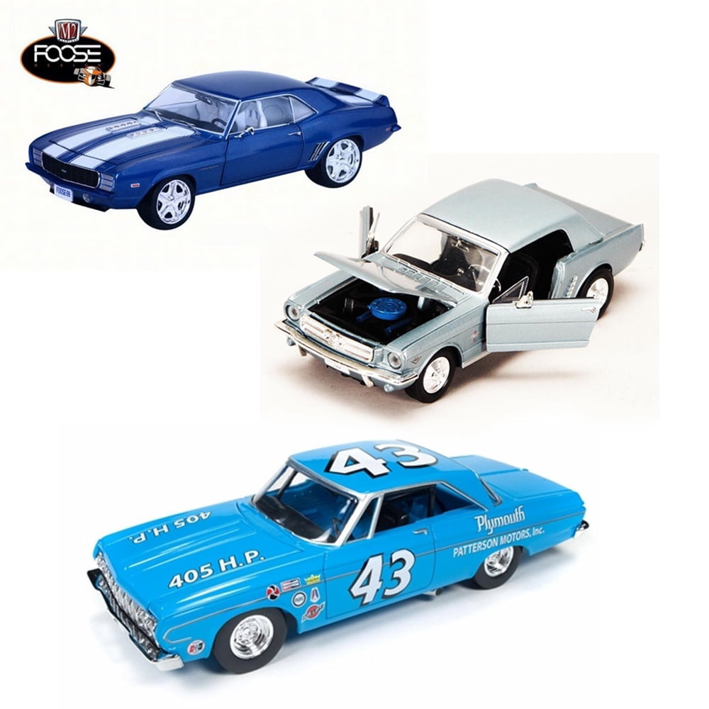 Best Of 1960s Muscle Cars Diecast Set 20 Set Of Three 124 Scale Diecast Model Cars 