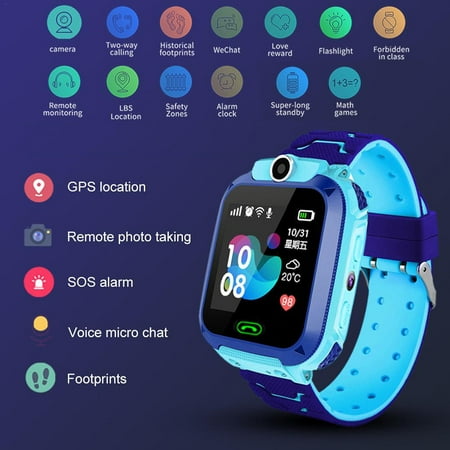 DKJ Intelligent Kids Watch Q12B Smartwatch Phone Watch for Android IOS 2G SIM Card | Walmart Canada