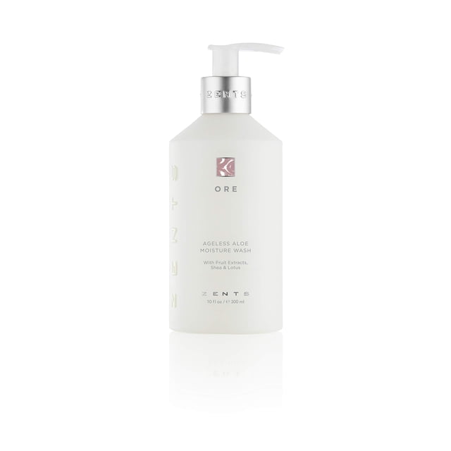 Zents Hand and Body Wash (fragancia de mineral) Limpiador hidratante antienvejecimiento con manteca de karité orgánica y aloe para piel seca 10 fl oz