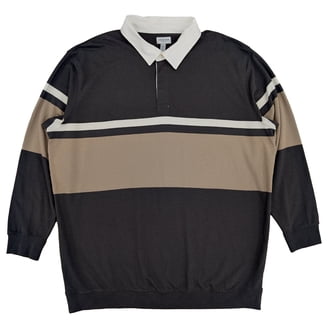 Van Heusen Mens Big & Tall Navy Blue Regular Fit Long Sleeve Polo 