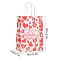 thumbnail image 2 of Valentines's Day Heart-shaped Handbag Kraft Paper Bag Gift Bag Bread Packaging Candy Shopping Bag, 2 of 7
