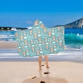 thumbnail image 5 of Toddler Hooded Beach Towel 24x50 Kids Bath Towels Soft Quick Dry for Swim Pool Boys Girls Bear with Hat and Rainbow, 5 of 7