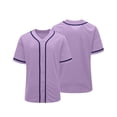 thumbnail image 6 of hengsof Kids Baseball Jersey Solid Button Down Shirts Sports Uniform for Boy Girl Softball Jersey Hip Hop Short Sleeve, 6 of 7
