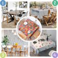thumbnail image 4 of Pioneer Flower Floral Print Pattern Square Tablecloth, Waterproof Wipeable Spillproof Washable Table Cover for Home Kitchen Party Decor, 42"x42", 4 of 6