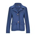 thumbnail image 2 of Vedolay Tops for Women Women's Casual Lapel Single Long Sleeve Office Work Suit Jacket,Blue L, 2 of 5