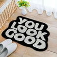 thumbnail image 5 of Product Carpet - Mat With Contrast Letter Patterns Non Washable & Highly Absorbent For Indoor Areas In Bathroom Hallway And Bedroom, 5 of 5